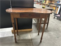 Kidney shape desk with drawer 36 in wide 31 in