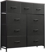 $93  WLIVE 9-Drawer Dresser  Storage Tower  Black