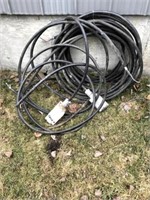 Pile of Black Electrical Wire