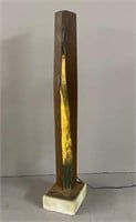 Albert Young Steel and Glass Tower Sculpture
