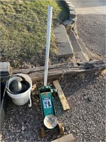 One and a half ton floor jack works great