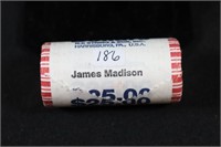 UNC Roll Presidential Dollar Coins - James Madison