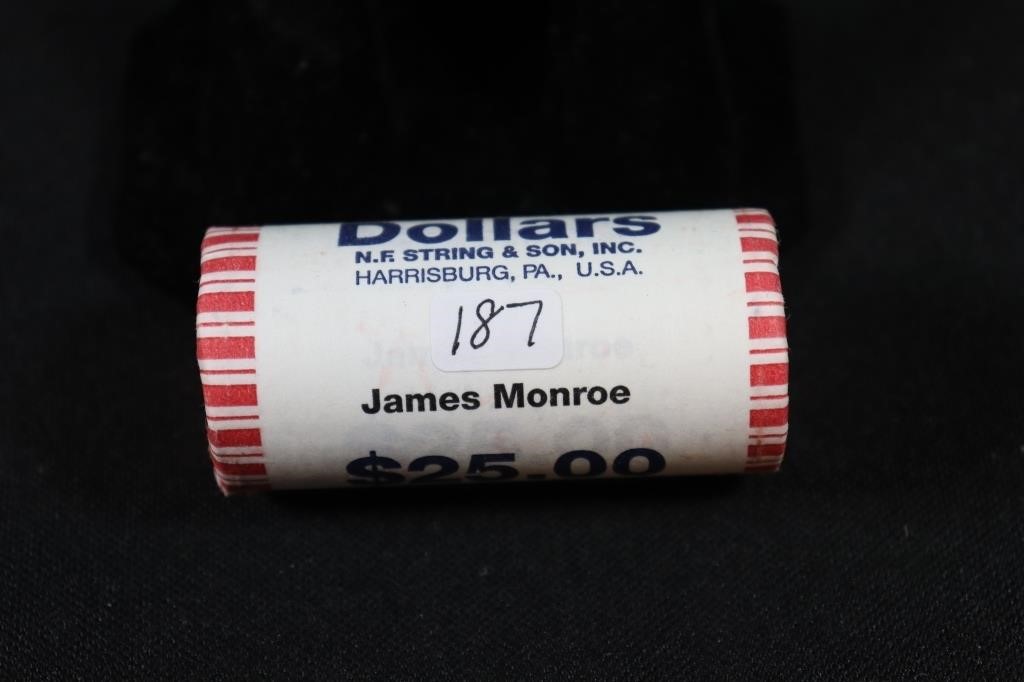 UNC Roll Presidential Dollar Coins - James Monroe