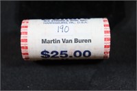 UNC Roll Presidential Dollar Coins - Martin Van Bu