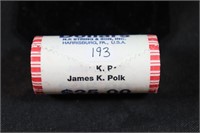 UNC Roll Presidential Dollar Coins - James K Polk