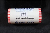 UNC Roll Presidential Dollar Coins - Andrew Johnso
