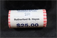 UNC Roll Presidential Dollar Coins - Rutherford B