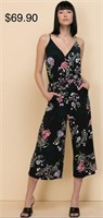 Sz M Strappy Jumpsuit with Pockets -