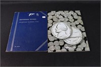 Jefferson Nickel Collection Books - 66 Coins Total