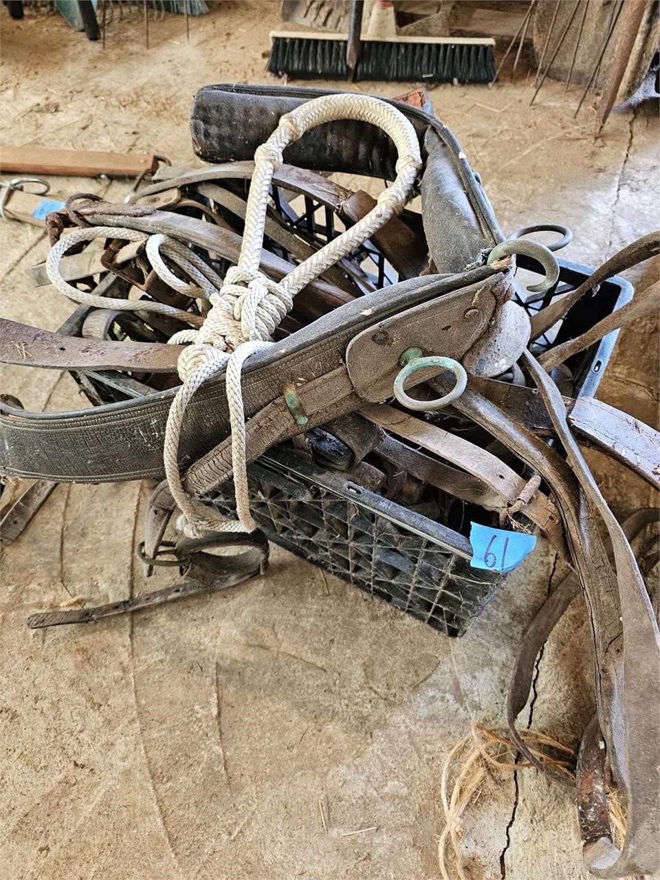 Crate of Horse Tacking Gear