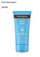 Neutrogena Hydro Boost Gel Lotion Sunscreen 30 SPF
