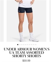 Sz L UNDER ARMOUR WOMEN'S UA TEAM SHORTY