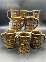 McCoy Pottery Buccaneer Pattern Beer mugs