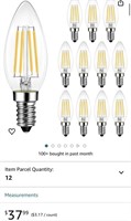 LED Chandelier Light Bulbs, Dimmable 500 Lumens,