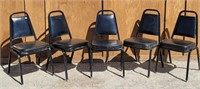 (5) Vinyl Stacking Chairs