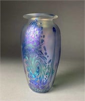Robert Eickholt Contemporary Studio Art Glass Vase