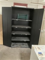 Five shelf metal cabinet
