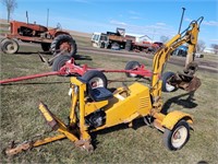 Pull Type Hopper Hog Gas Backhoe