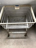 Wheeled laundry cart