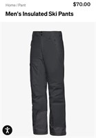 Size XXL Arctic Men's Insulated Ski Pants -