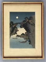 Japanese Woodblock Katsushika Taito II 19th C.