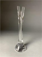 Hoya Crystal Art Glass Vase Toshio Sugasawa