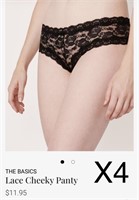 X4 size M La Vie En Rose Lace Cheeky Panty -