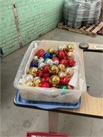 Tote of Christmas balls