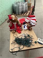 2 boxes of Christmas decorations, including