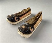 Pair of Antique Chinese Children's Shoes