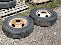 2- 235/85R16 Used Truck Tires