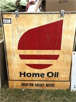 Sign - Home Oil Drayton Valley Office (Wood)