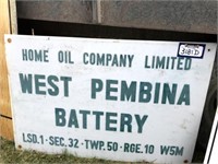 Sign - Home Oil Company West Pembina