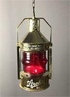 Stroh's Beer Advertising Hanging Light Up Lantern