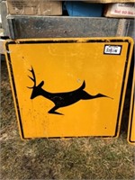 Sign - Deer Crossing (Metal)