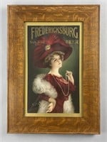Fredericksburg Beer Lithograph Circa 1900