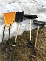 Yellow Snow Shovel, Plastic Shovel, Shovels (4)