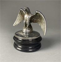 Eagle Hood Ornament Mascot 1920s Mounted on Stand