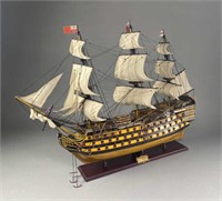 HMS Victory Ship Model on Stand