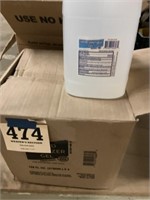4 gallon jugs of gel
Hand sanitizer