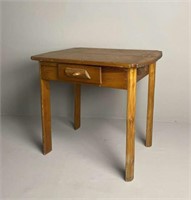 Log Lodge Table with 2 Drawers