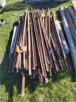 68- 6' Used T Posts - Some old Style