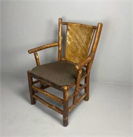 Old Hickory Style Log Lodge Armchair