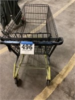 Painted shopping cart