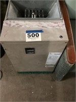 Electric duct heater with squirrel cage fan