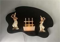 Moss Co. 1950s Acrylic /Lucite Figural Wall Lamp