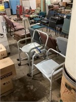 2 pottie chairs and IV pole