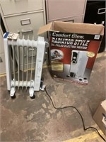 Comfort glow radiator style oil, electric