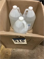 3 one gallon containers of hand sanitizer