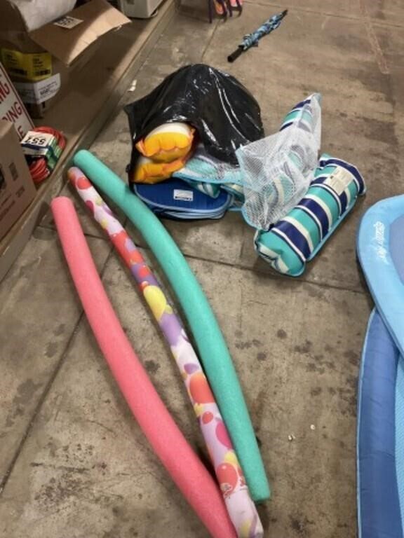 Pool noodles and floats